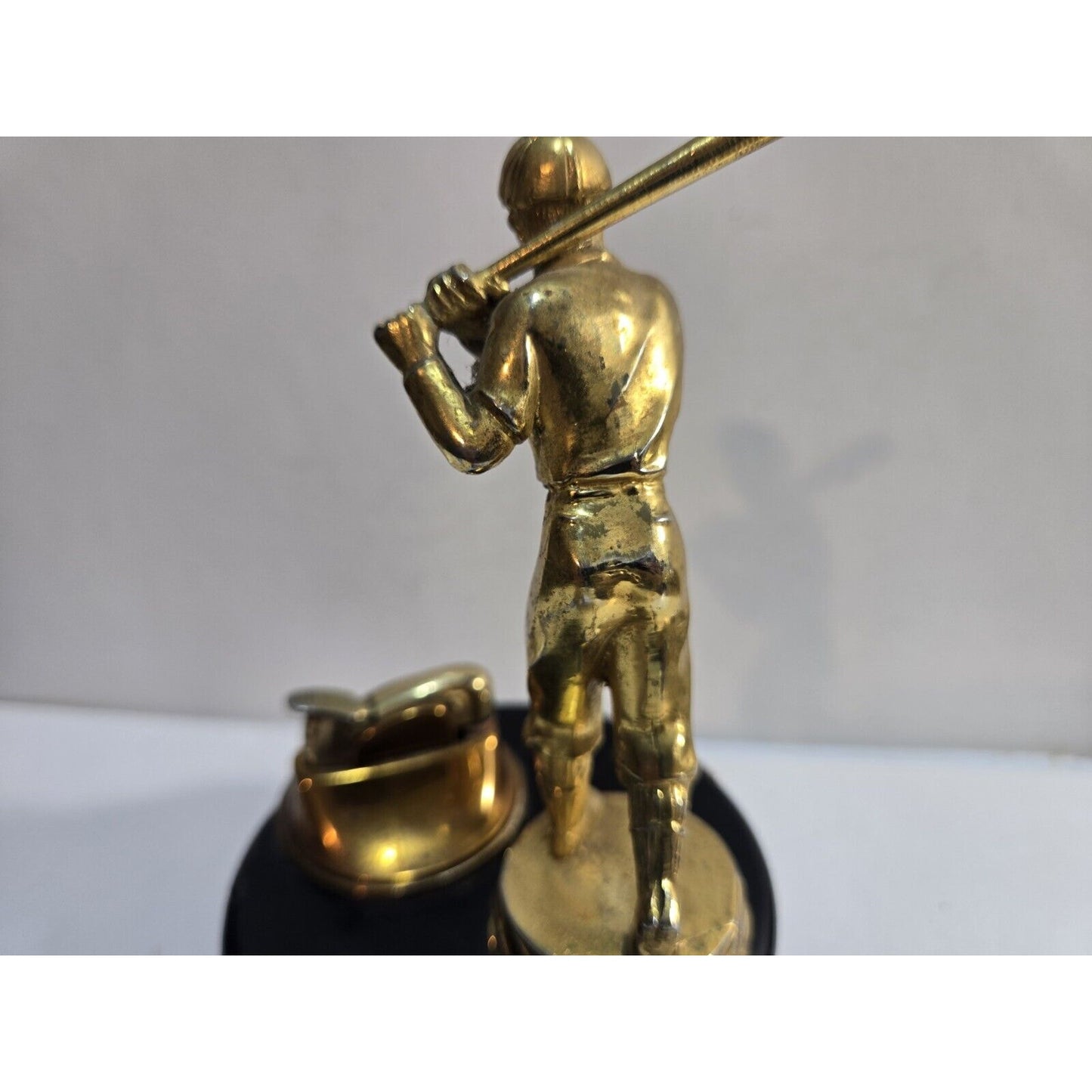 Working Vintage Evans Table Lighter Baseball Player Lighter 7675/13