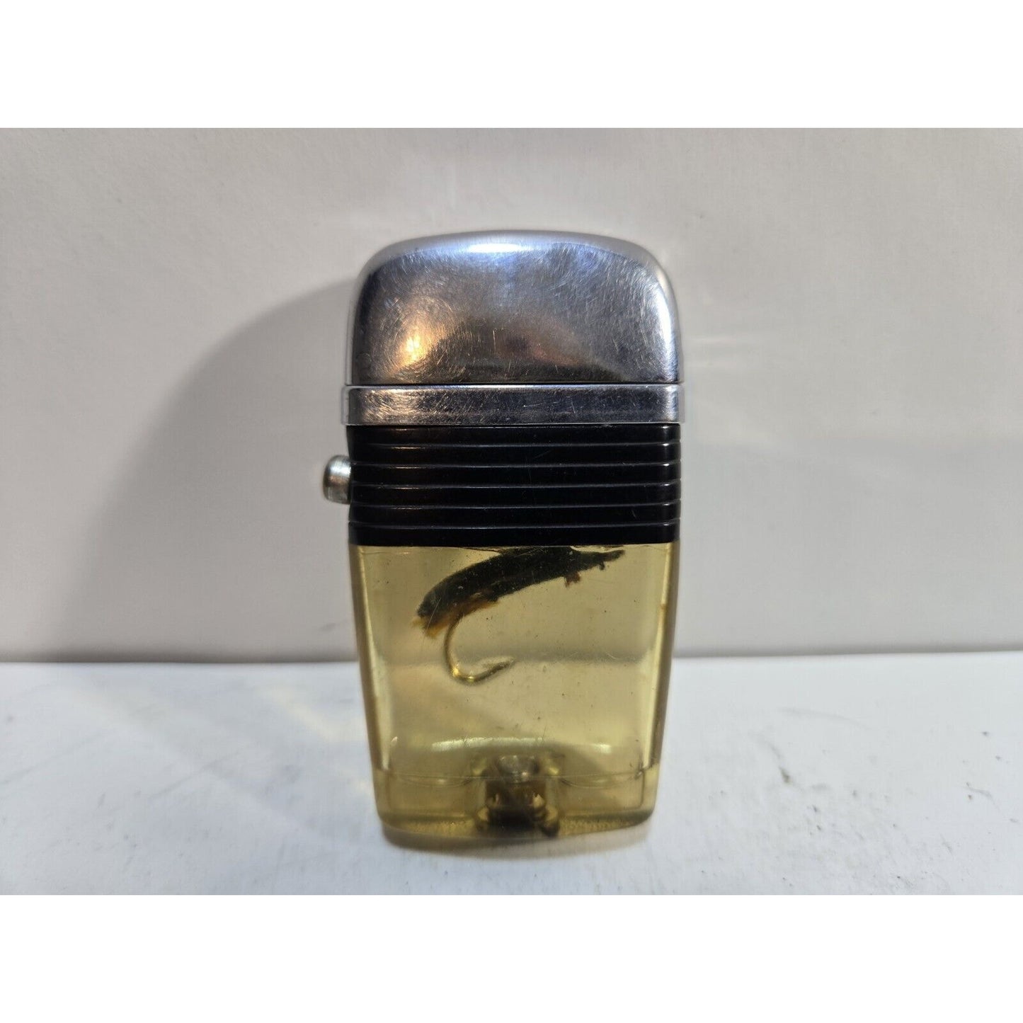 Working Vintage Scripto Vu Lighter Fly Fishing Hook Lure 7023/29
