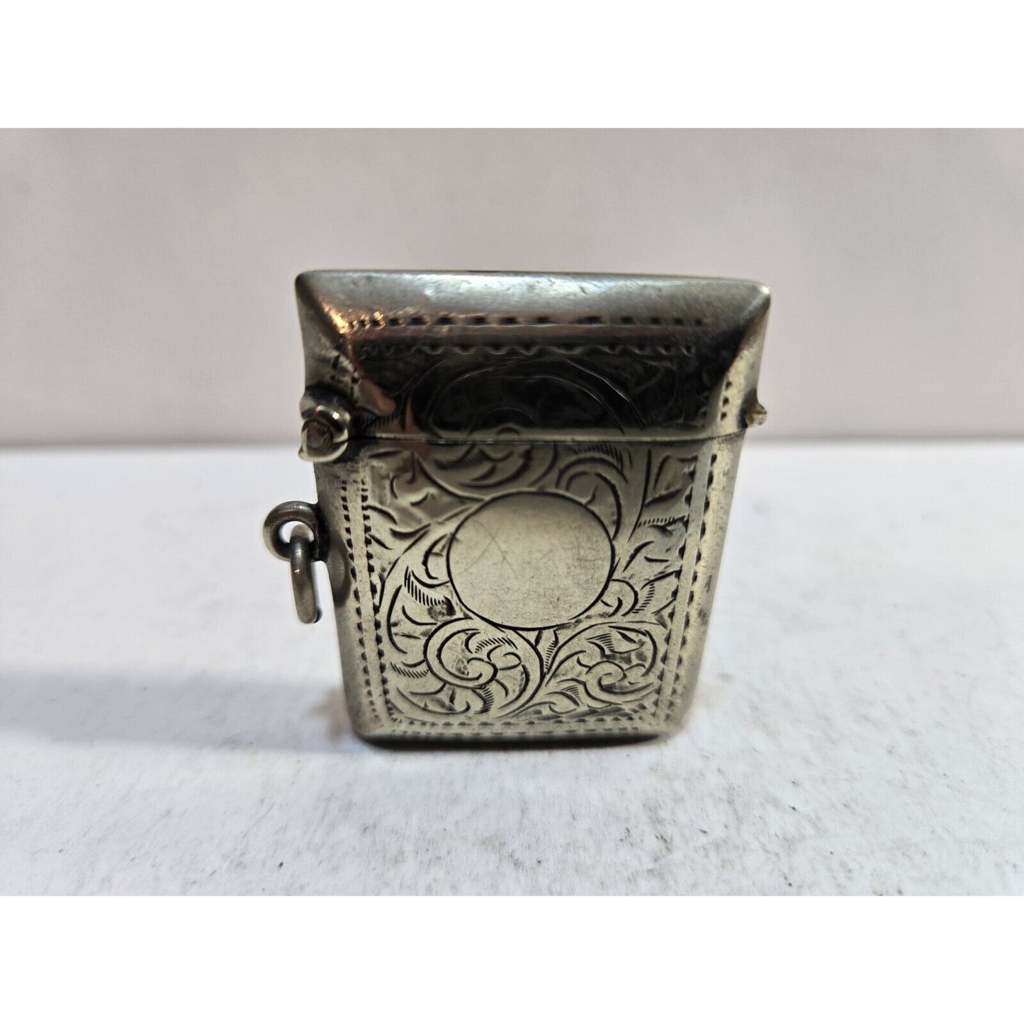 Vintage Ornate Silver Match Safe / CASE / Vesta / Holder 7288/31