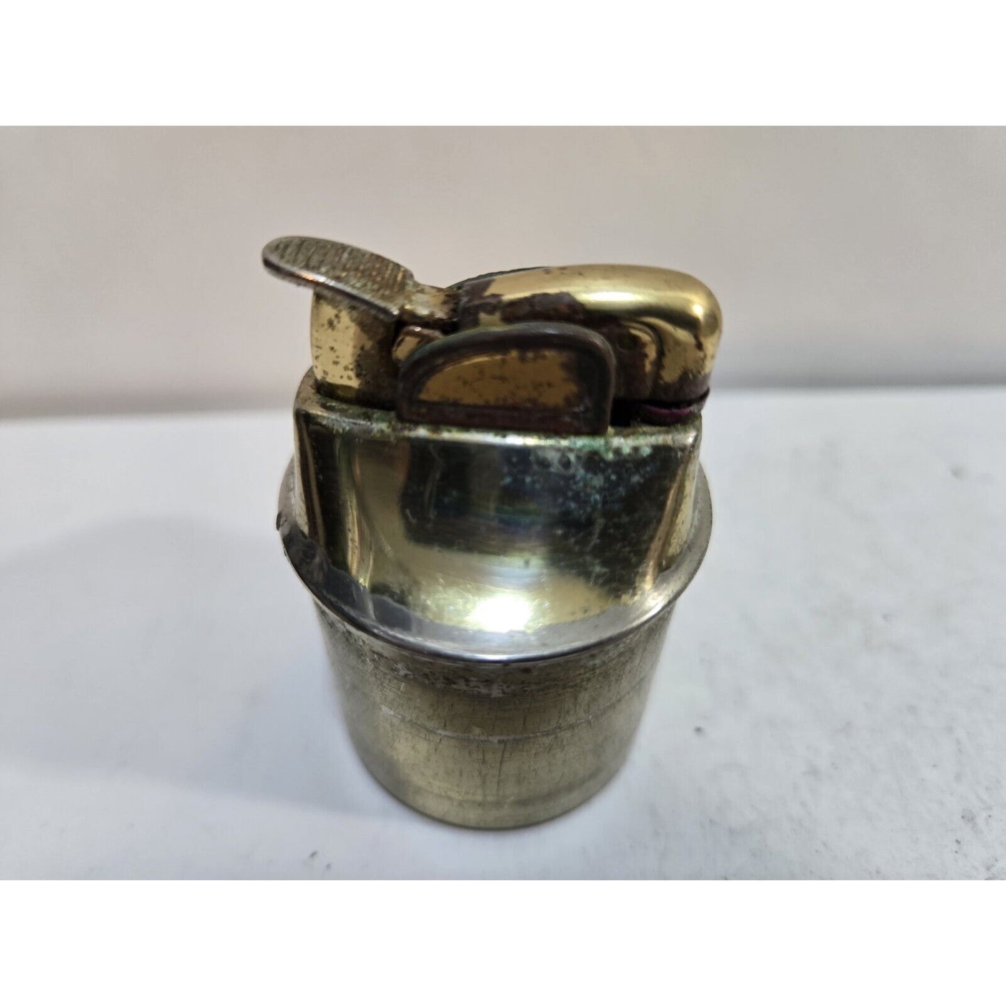 Vintage Working EVANS Brass Table Lighter INSERT Fits 1 1/2" Round Base 7117/22