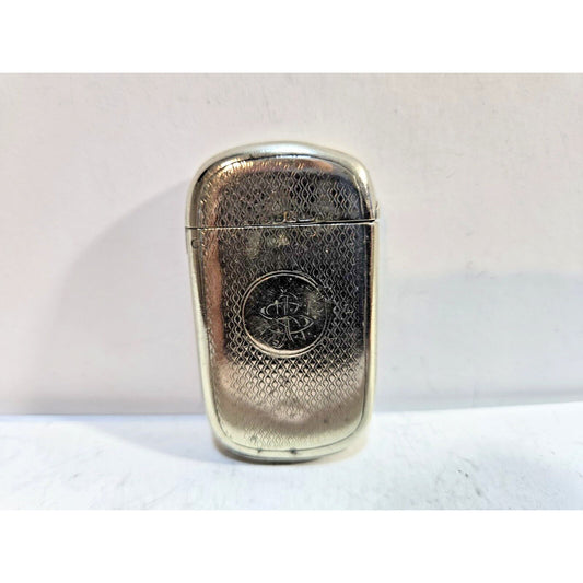 Vintage Silver Decorative Match Safe/ CASE / Vesta / Holder 7285/31