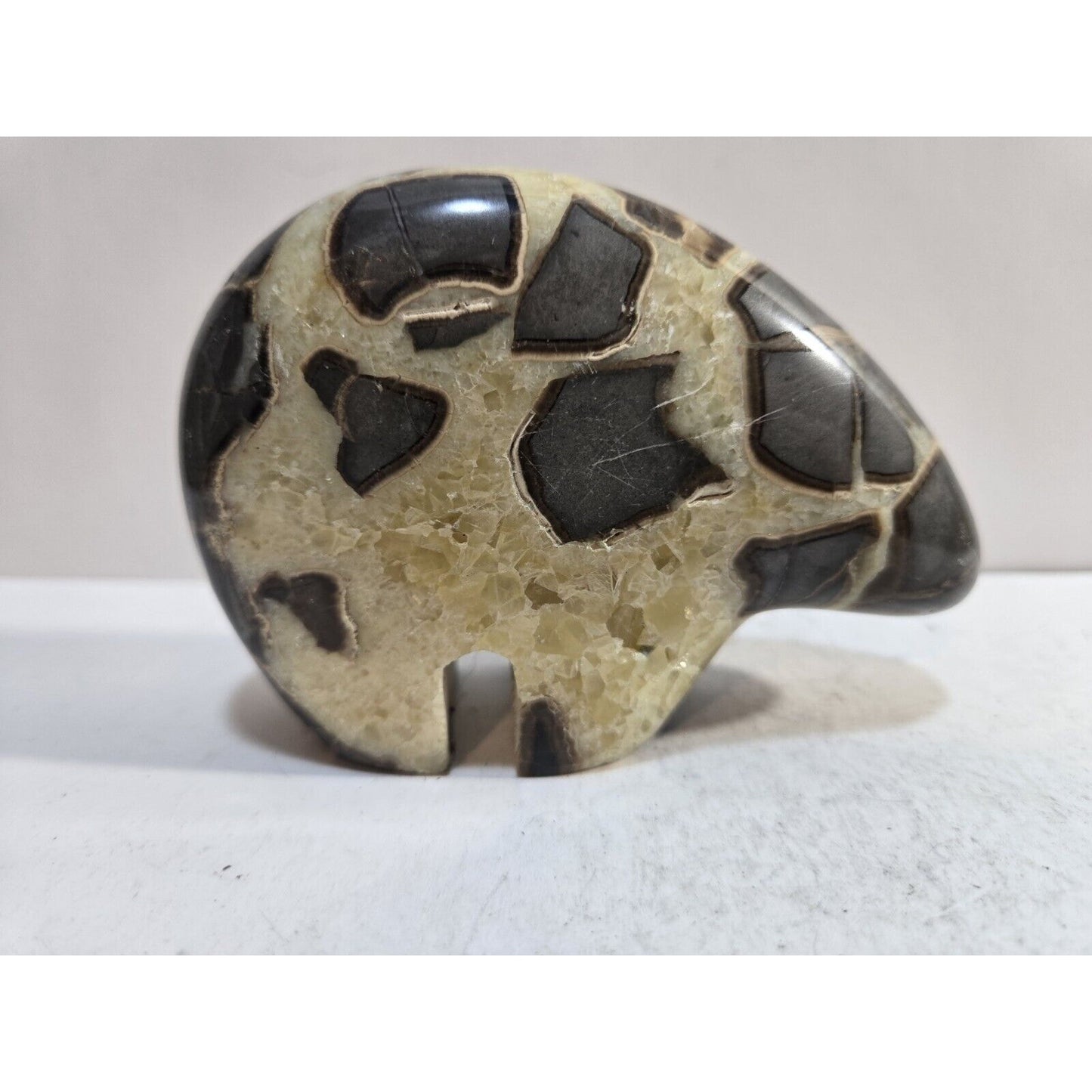 Crystal Septarian Druzy Bear - 4”
