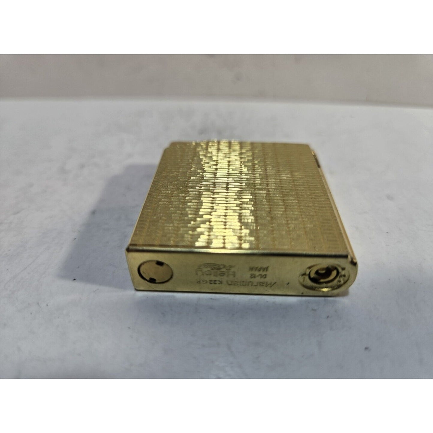 Working MARUMAN HALLEY, DL-6 Lighter, 22k Gold Plate, Vintage 7671/34