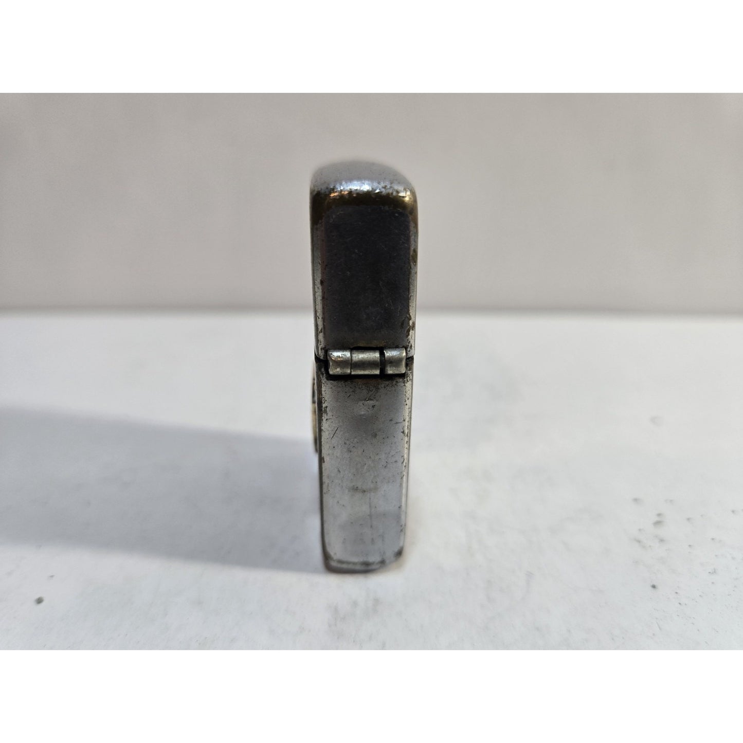 Vintage LINCOLN MERCURY Zippo Lighter Pat # 2032695 3 Barrel Hinge 7845/33