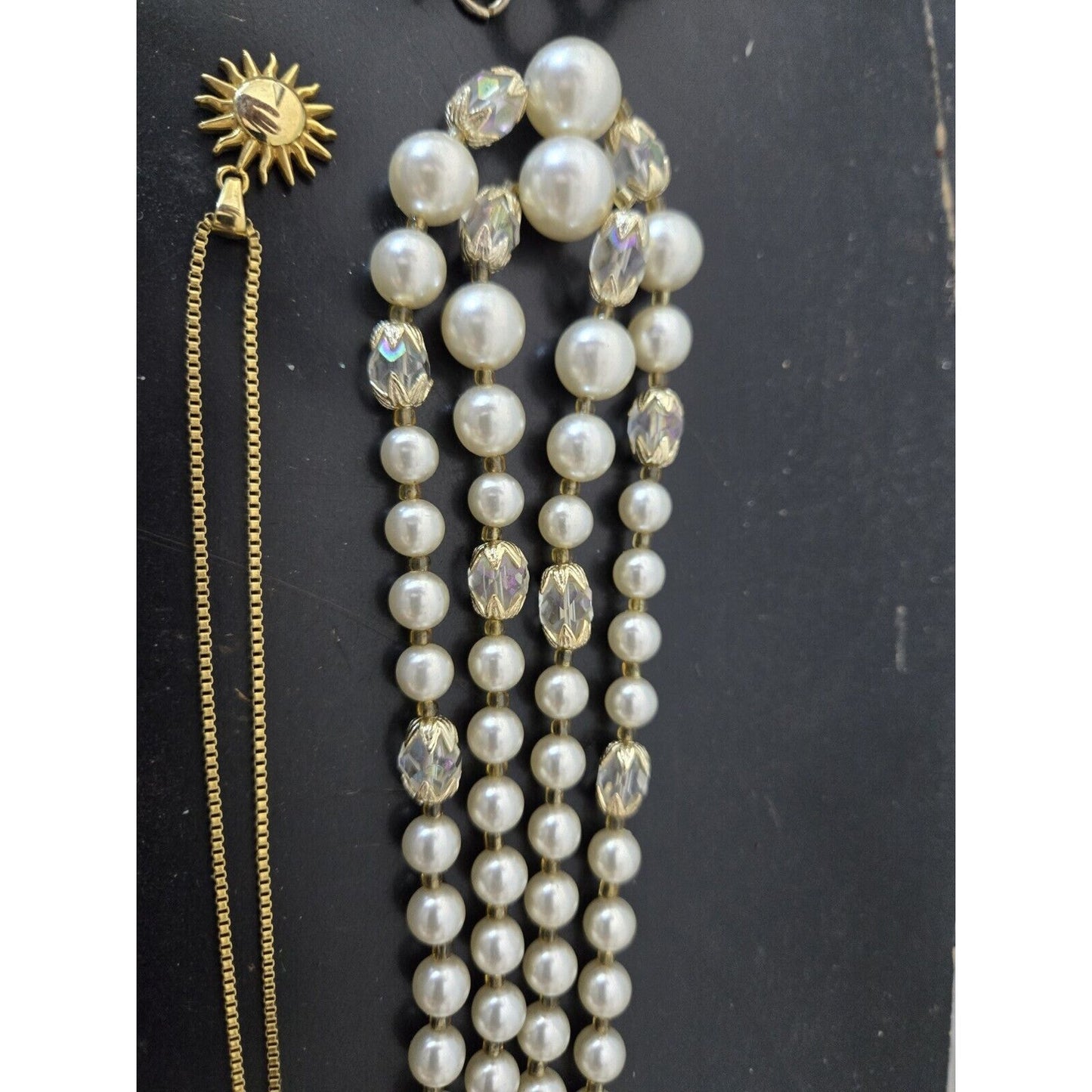 VINTAGE MIXED LOT LADY CUSTOM JEWELRY NECKLACE