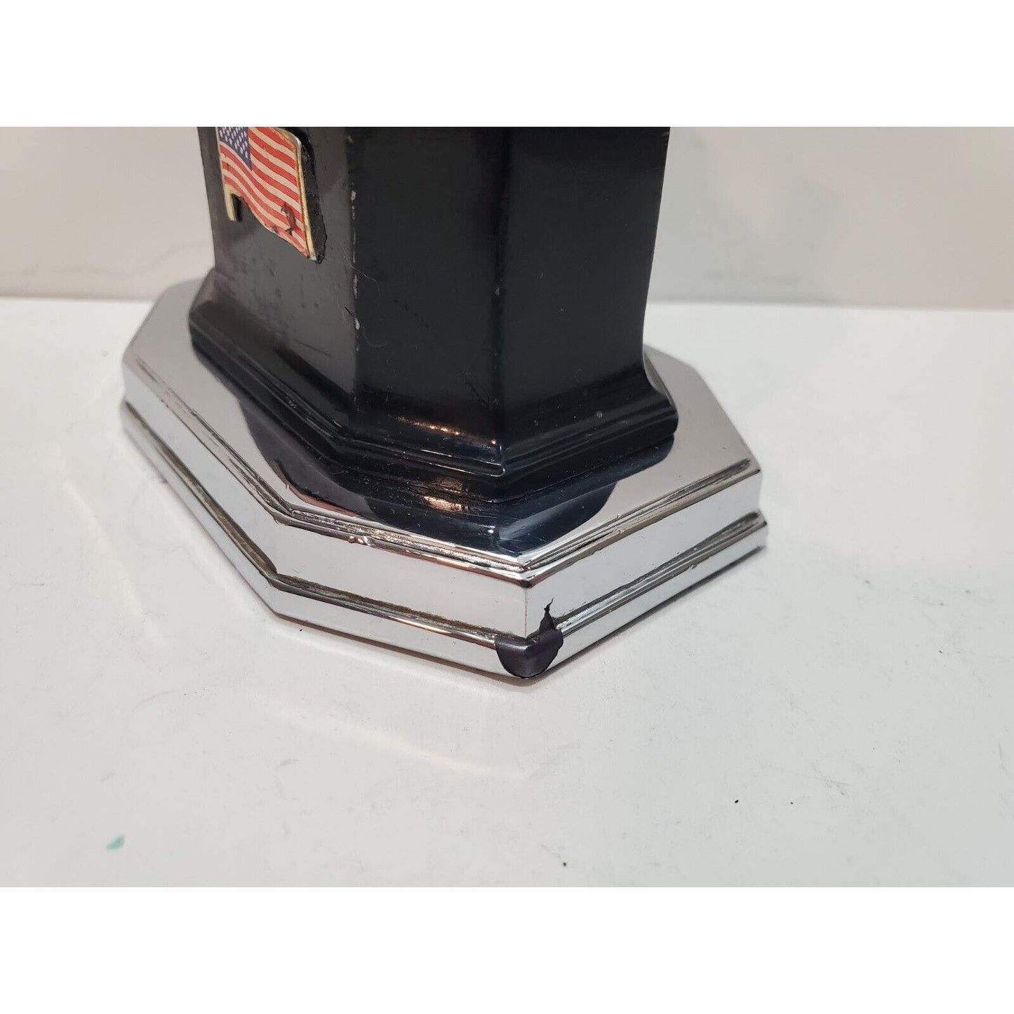 Working Ronson POW - MIA & Flag Enamel Logo Touch Tip Octette Lighter 6251/13