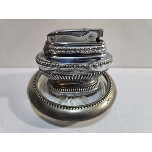 Working Vintage Japanese Omsco Lite Automatic Table Lighter & Ashtray 7615/22