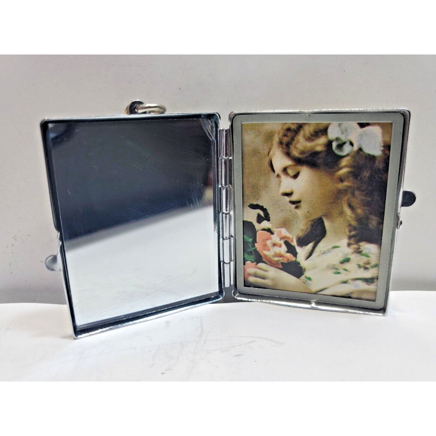 Vintage Pinup Girl Photo, Mirror Case Risque 2 x 1 1/2" 6552/3