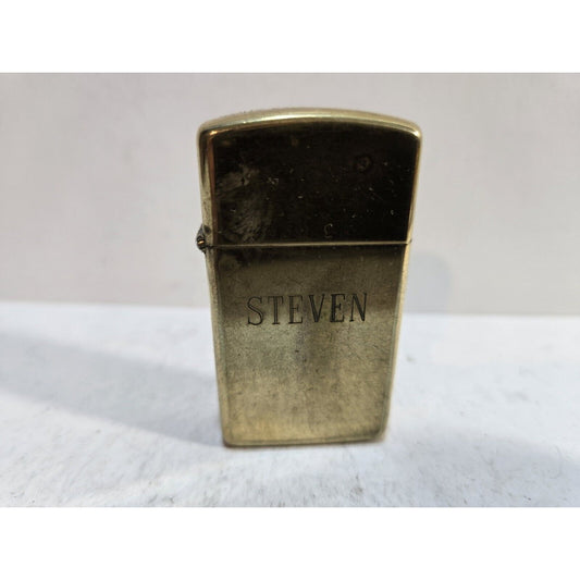 Vintage Working Zippo Brass Lighter 7379/33