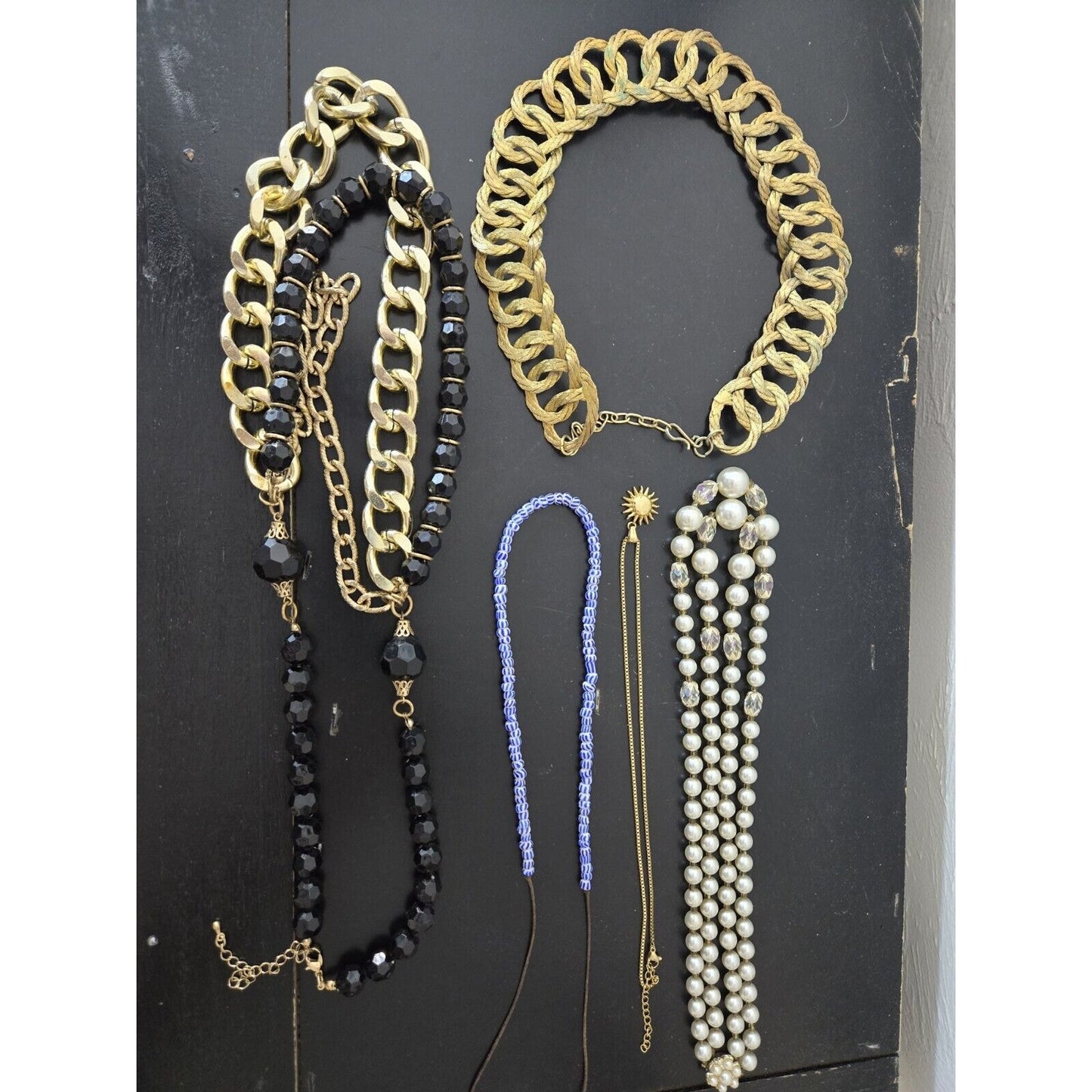 VINTAGE MIXED LOT LADY CUSTOM JEWELRY NECKLACE