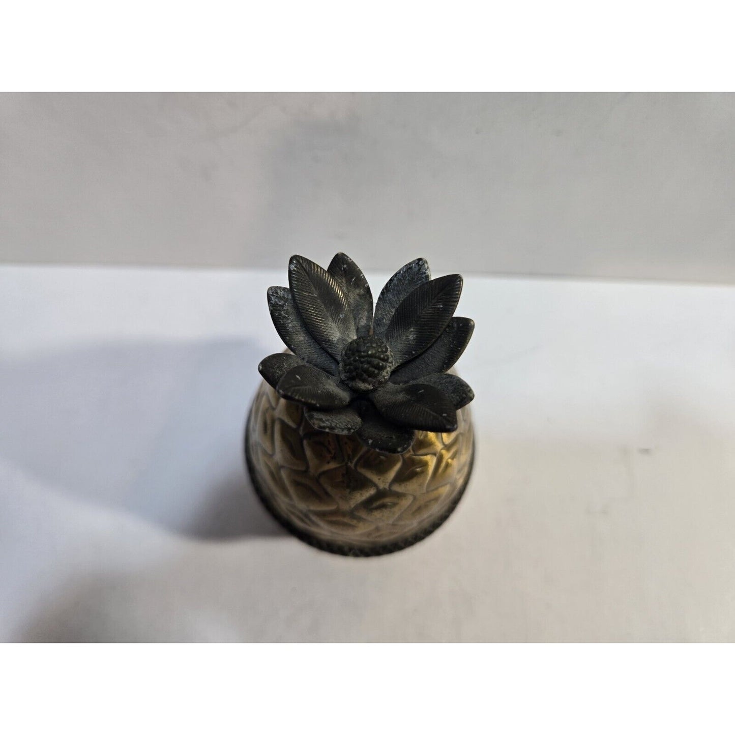 Working Vintage Evans Pineapple Table Gold Tone Lighter 7587/13