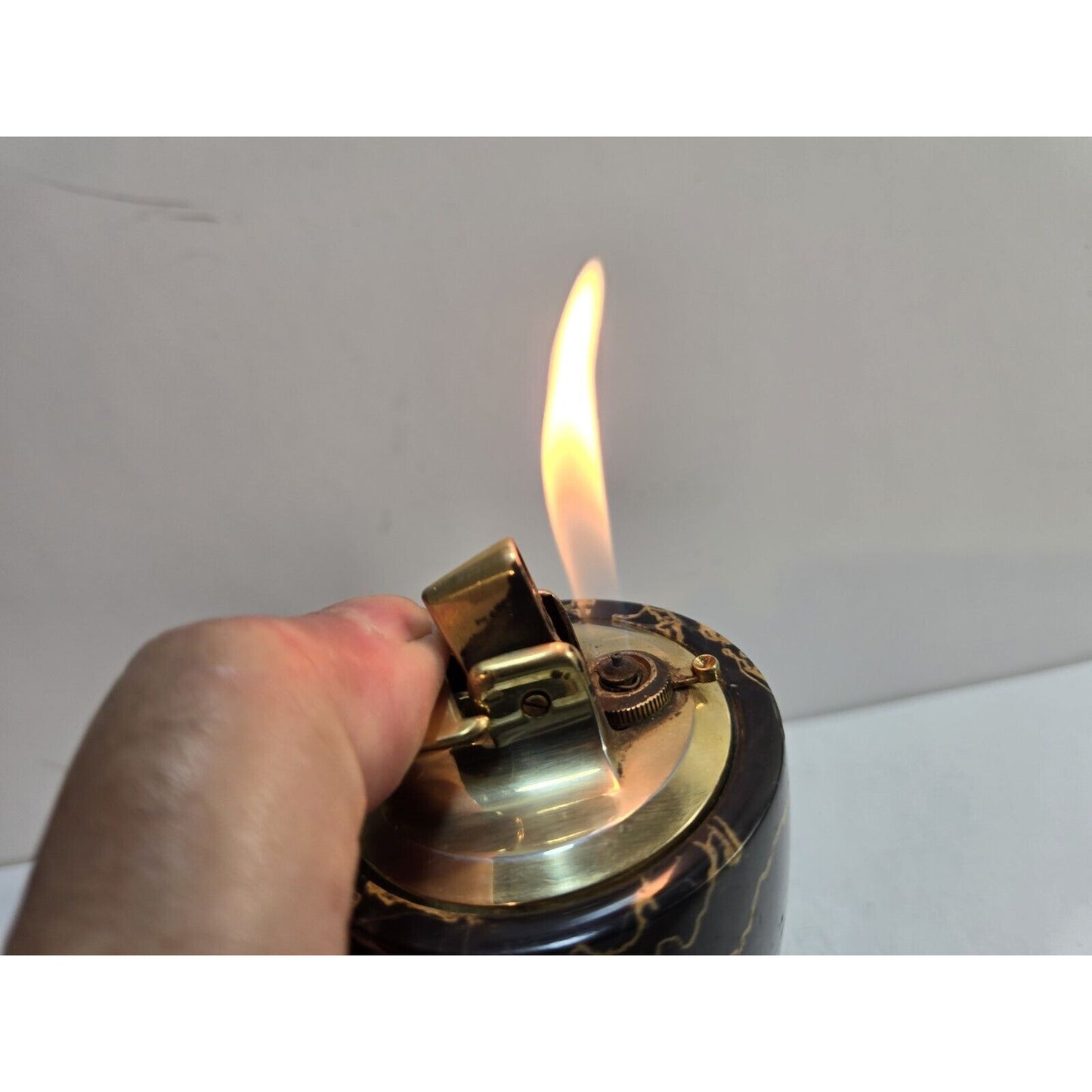 Working Vintage Ronson Marble Table Top Varaflame Valiant 6806/13