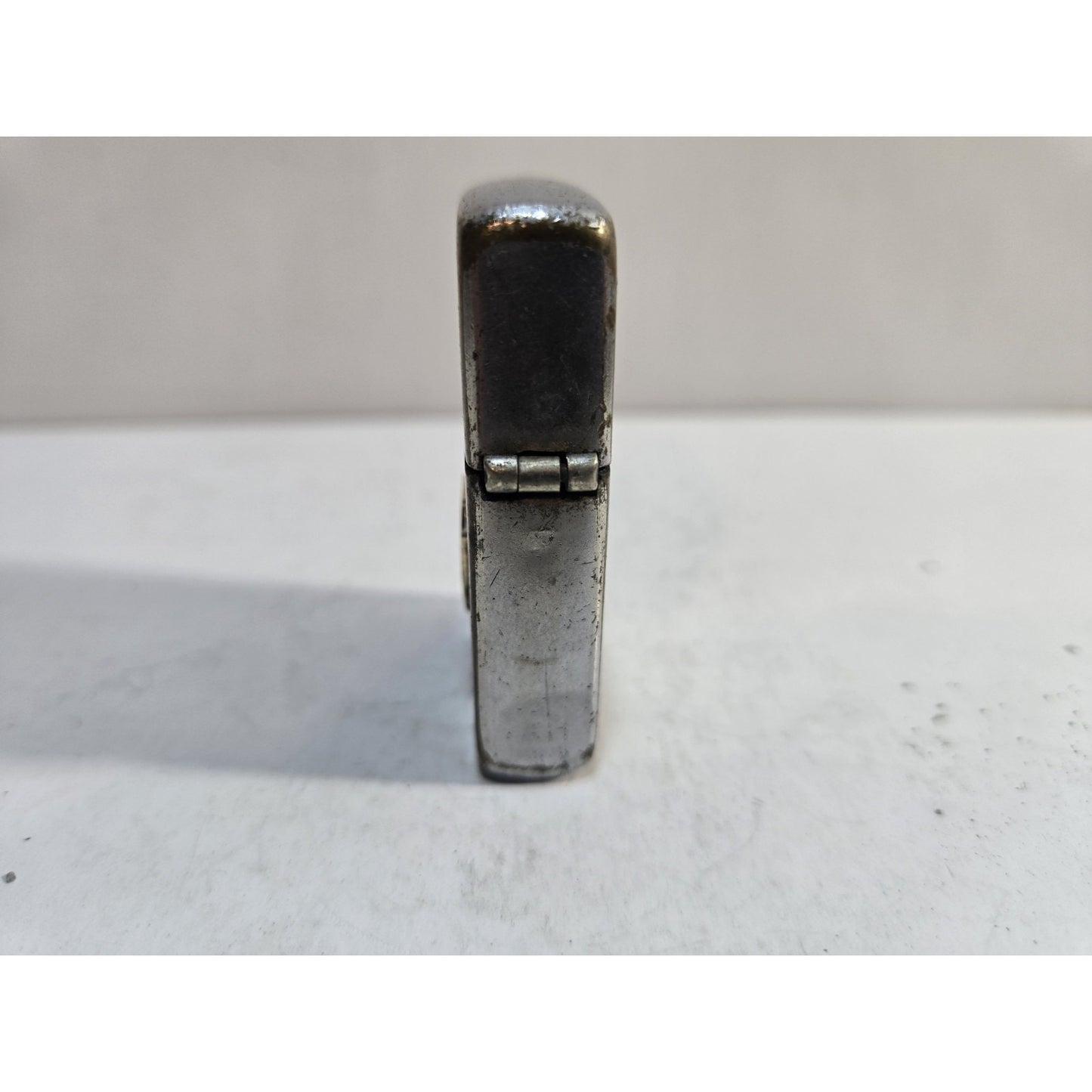 Vintage LINCOLN MERCURY Zippo Lighter Pat # 2032695 3 Barrel Hinge 7845/33