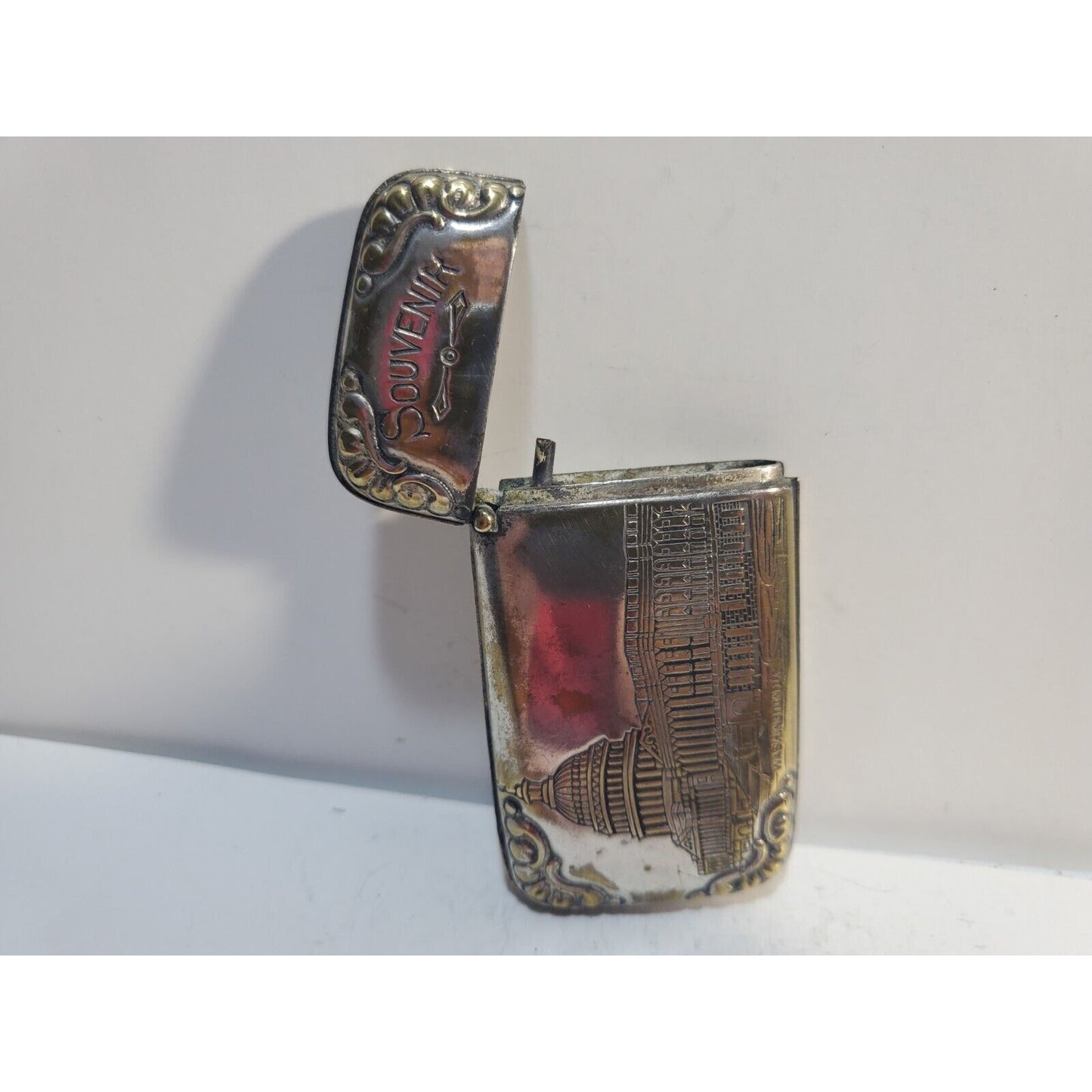 Vintage Washington DC US Capitol White House Match Case Safe Souvenir 6796/31