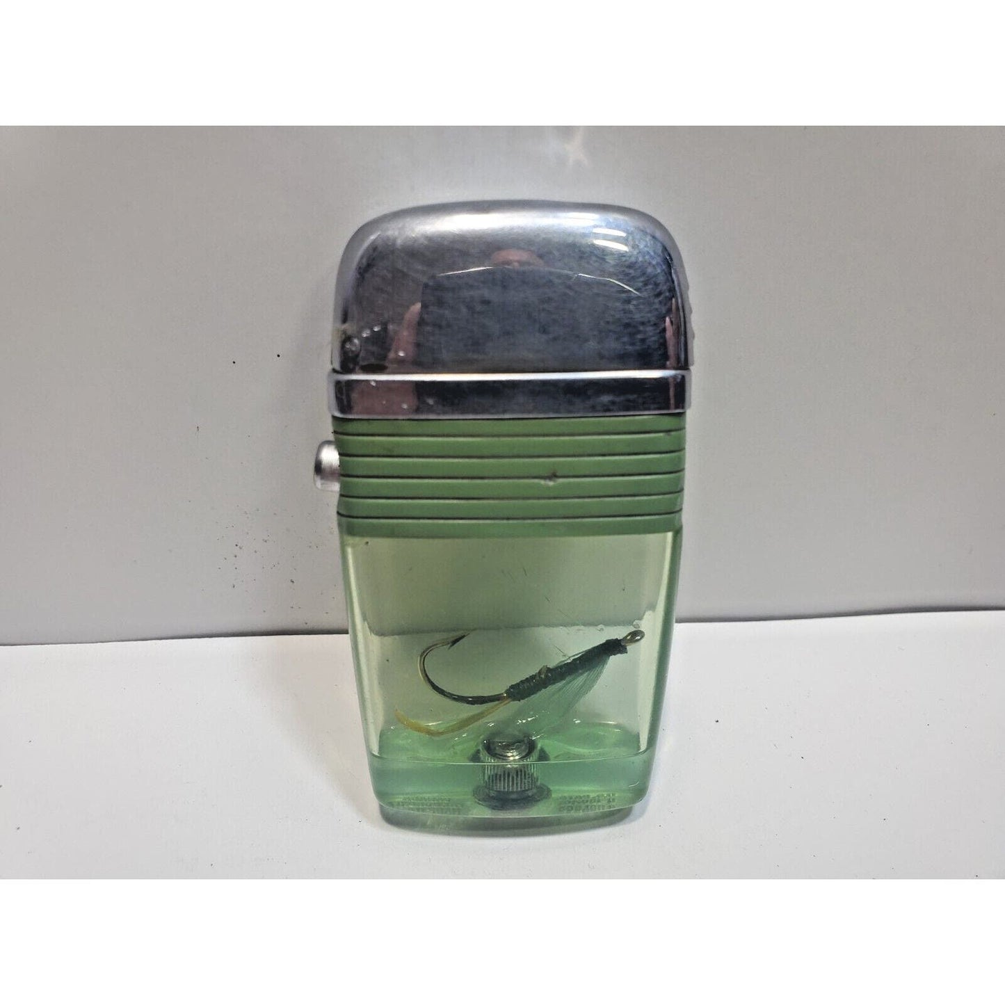 Working Vintage Scripto Vu Lighter Fly Fishing Hook Lure 6536/29