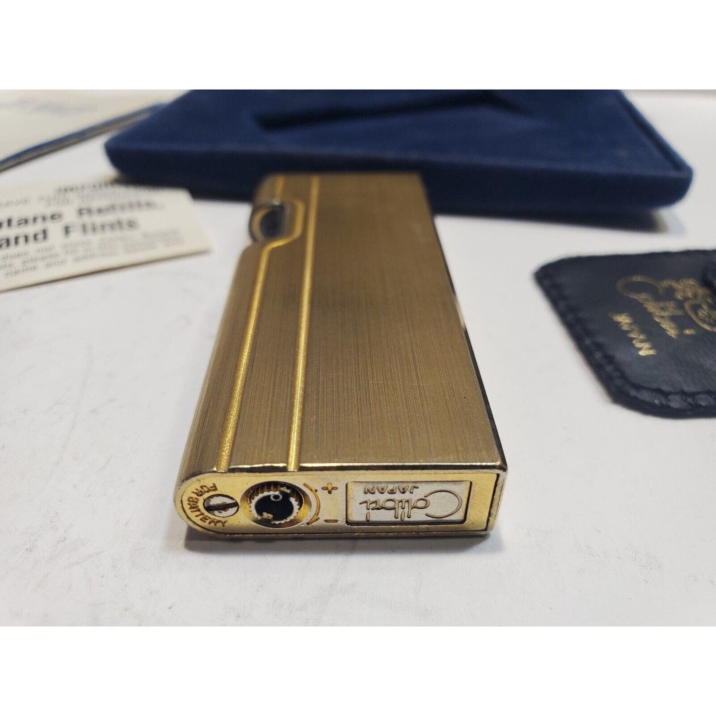 Vintage Colibri Beam Sensor Gold Tone Lighter, Original Box 6682/24