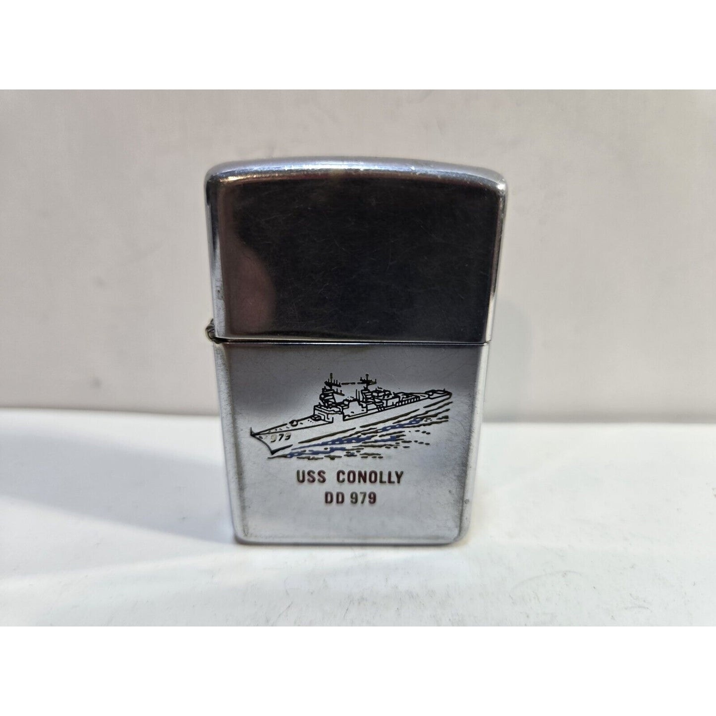 Vintage Working Zippo Lighter USS CONOLLY DD 979 6854/33