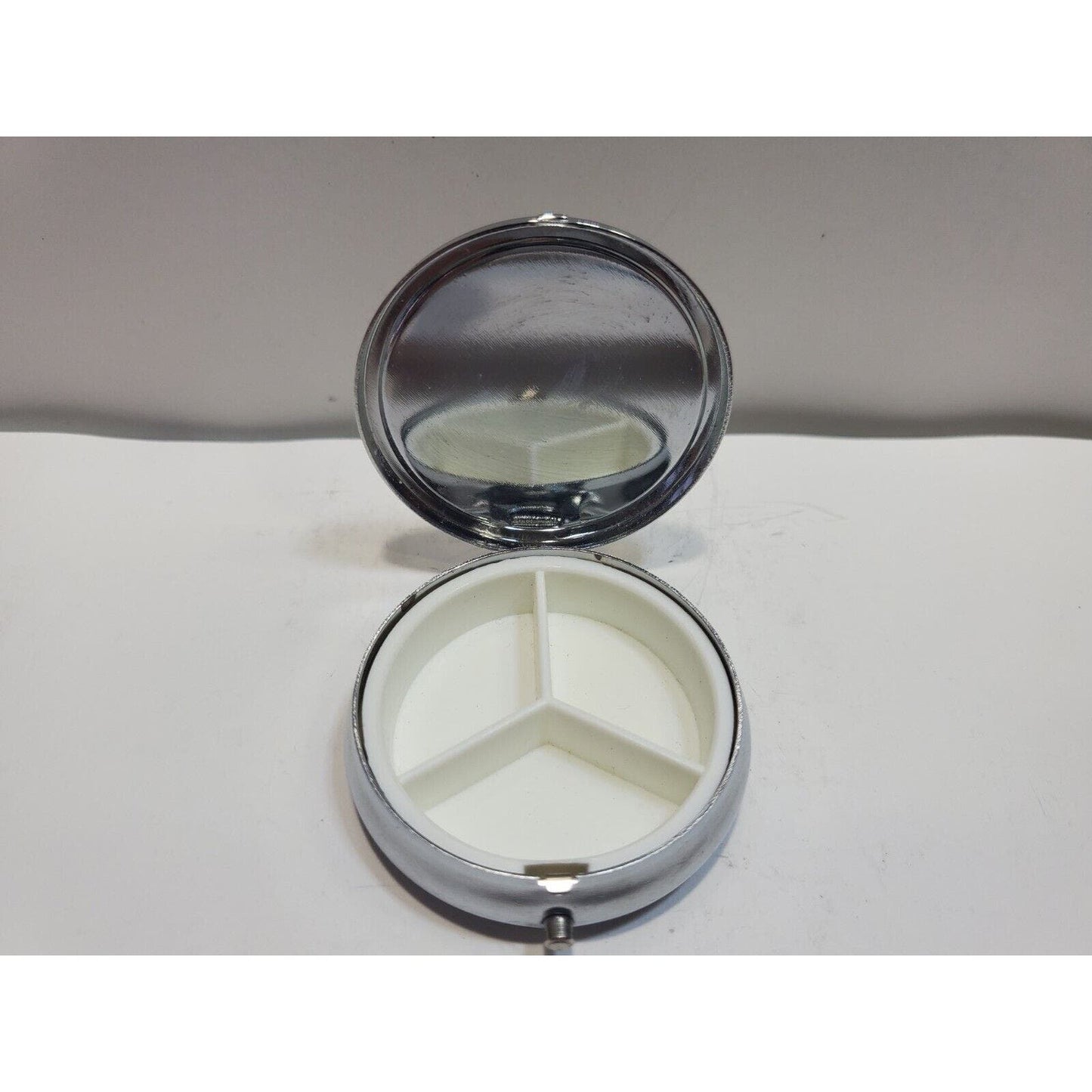 Vintage Pinup Girl Pill Mirror Case Risque 1 3/4" 6551/3