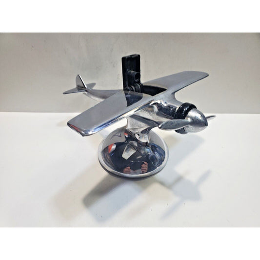 Vintage Hamilton Fighter Plane Aircraft Chrome Table Lighter 6465/40