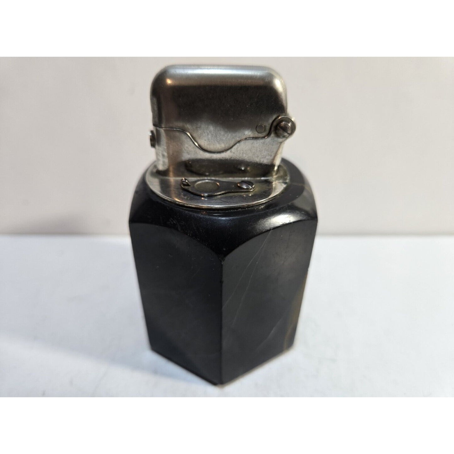 Working Vintage Thorens Black Marble Base Table Lighter Single Claw 6805/40