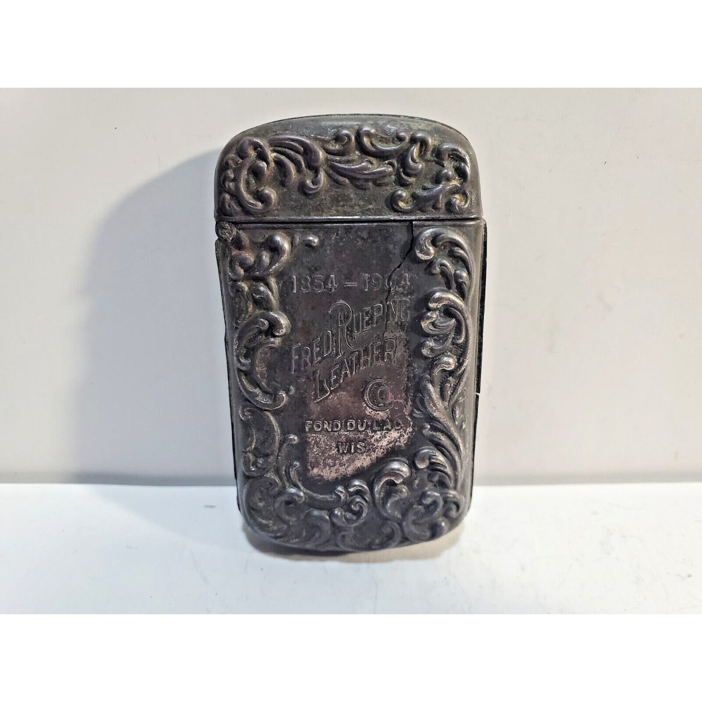 Vintage Winnebago 1904 Ornate Silver Match Safe CASE Vesta Holder 6790/31