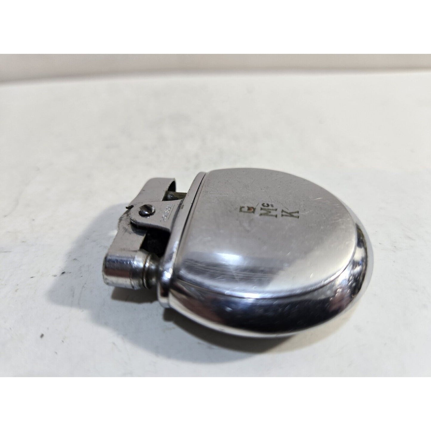 Vintage Working 1930's Ronson Rondette Silver Tone Lighter 7235/26