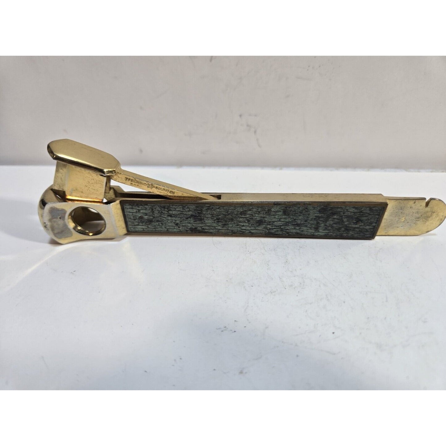 Vintage Working German Donatus Solingen Silver Tone Cigar Cutter 6862/6