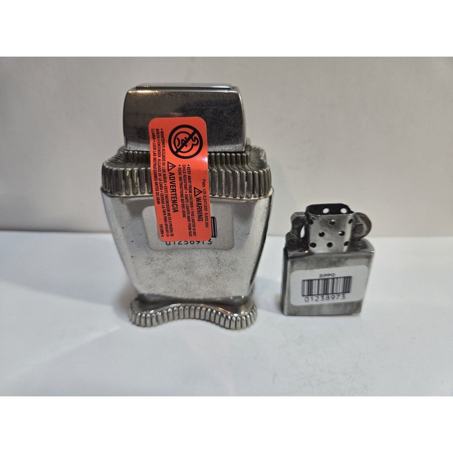 Working VINTAGE ZIPPO LADY BRADFORD Table Lighter Zippo Rebuild 6884/13