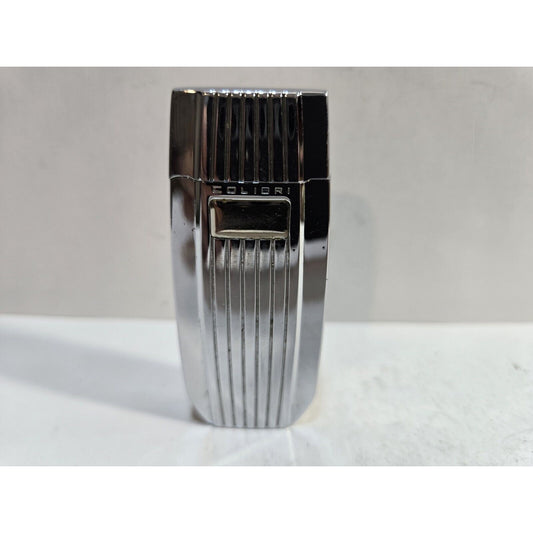 Working Vintage Colibri Extravagance Silver Cigar Lighter Engravable 6944/36