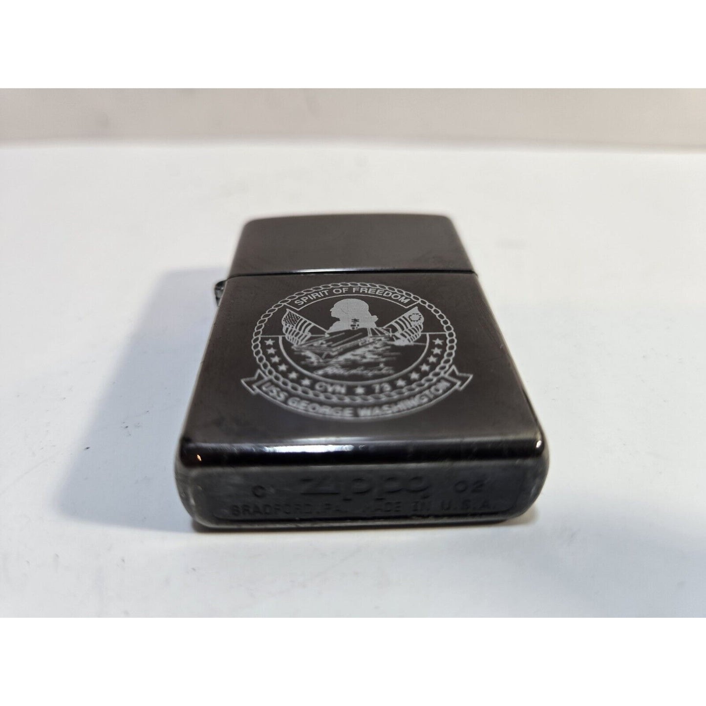 Vintage Working US Navy USS GEORGE WASHINGTON CVN-73 Zippo Lighter 6848/33