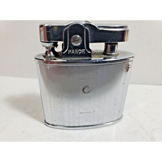 Working Vintage Windsor Manor Lighter Silver Tone Japan Lighter 5891/32