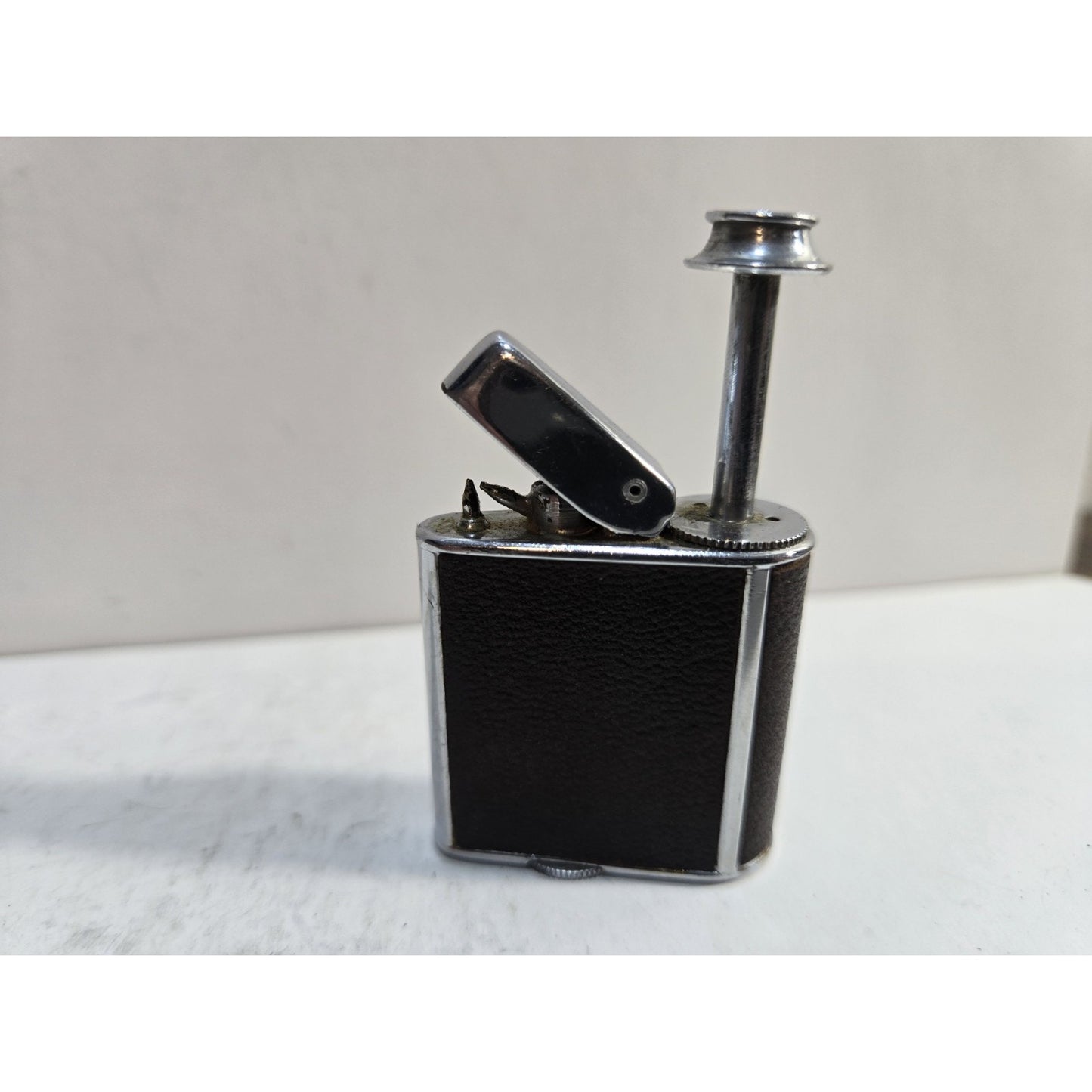 Ronson Perfu-Mist Brown Leather Perfume Atomizer Vintage 7851/26