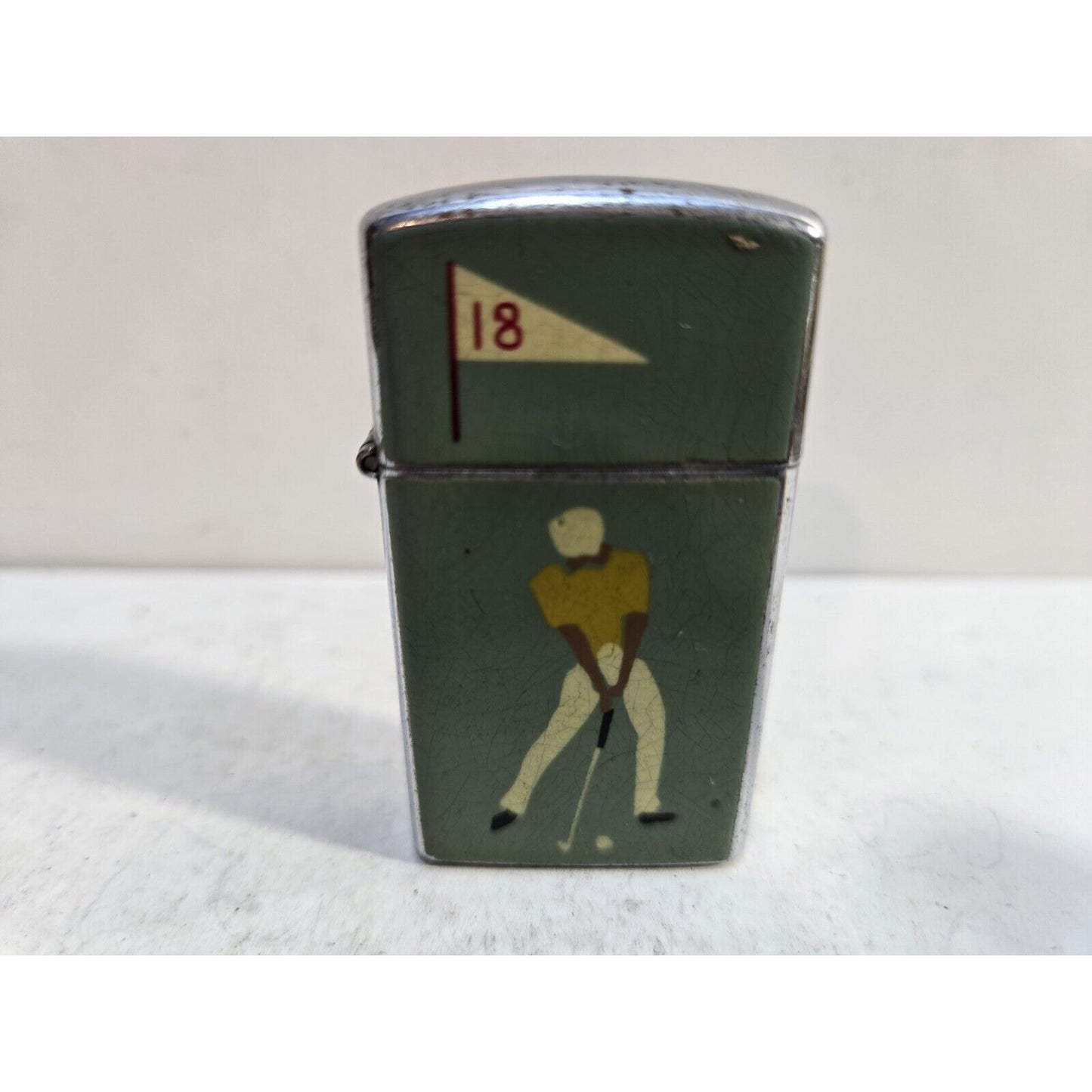 Working Vintage Rogers Lighter Golfer on the 18th Hole Made In Japan 7258/30