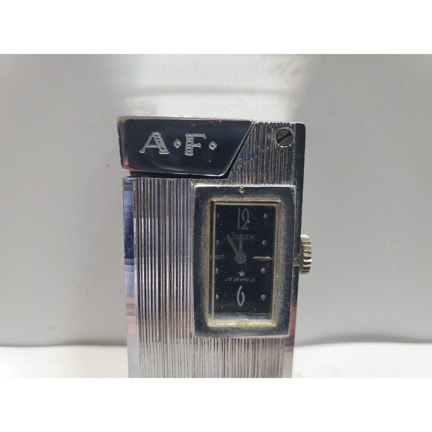 Vintage Working Swiss Made Cigarette Lighter / Not Working Watch 6543/37