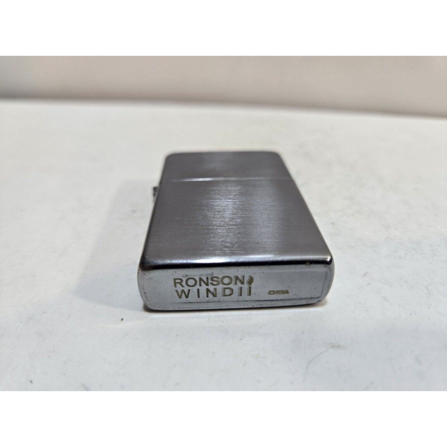 Vintage Working Ronson Wind II Silver Tone Lighter 7431/26