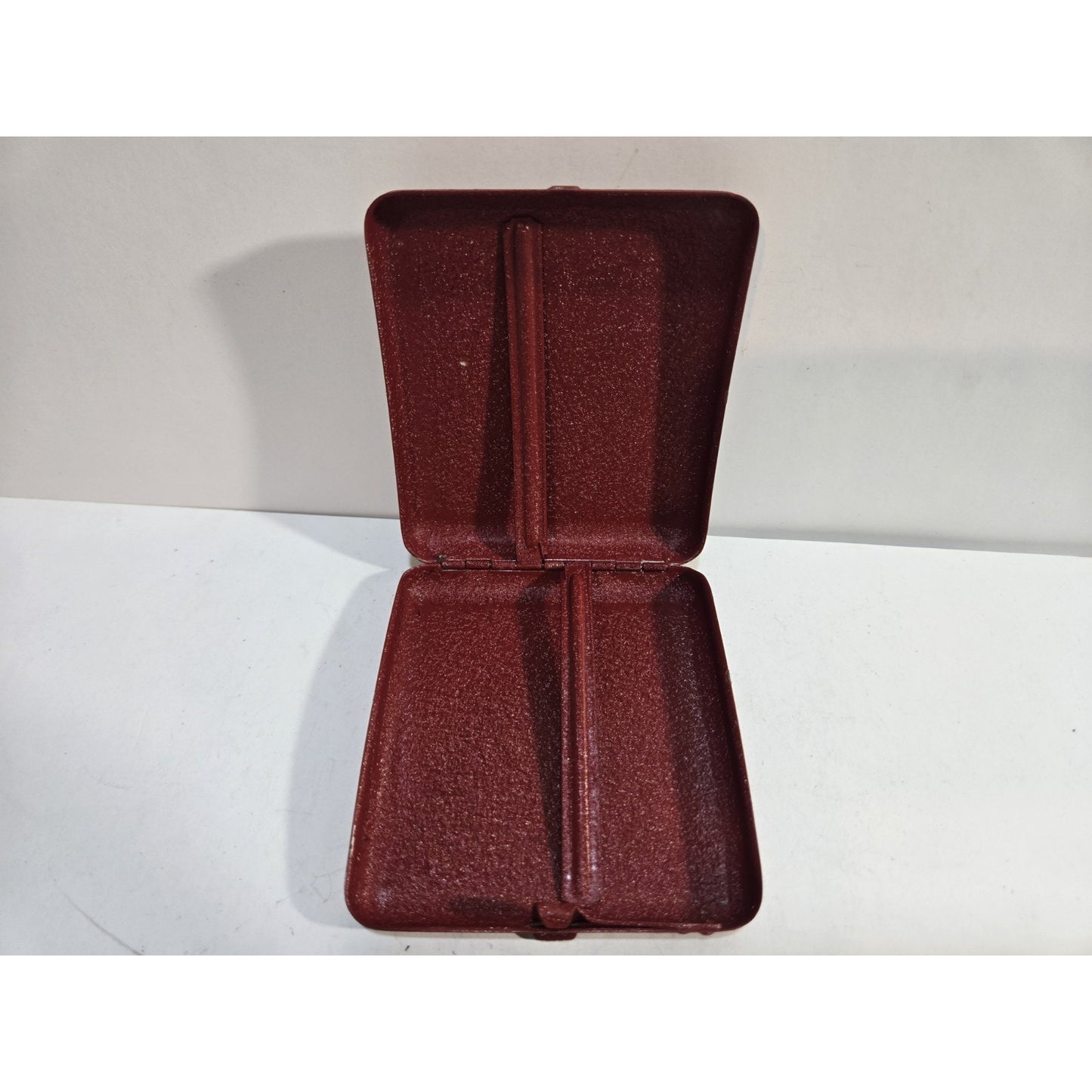 NOS VINTAGE Working Red Cigarette Case, Original Box 3 1/2 x 3" 7839/24