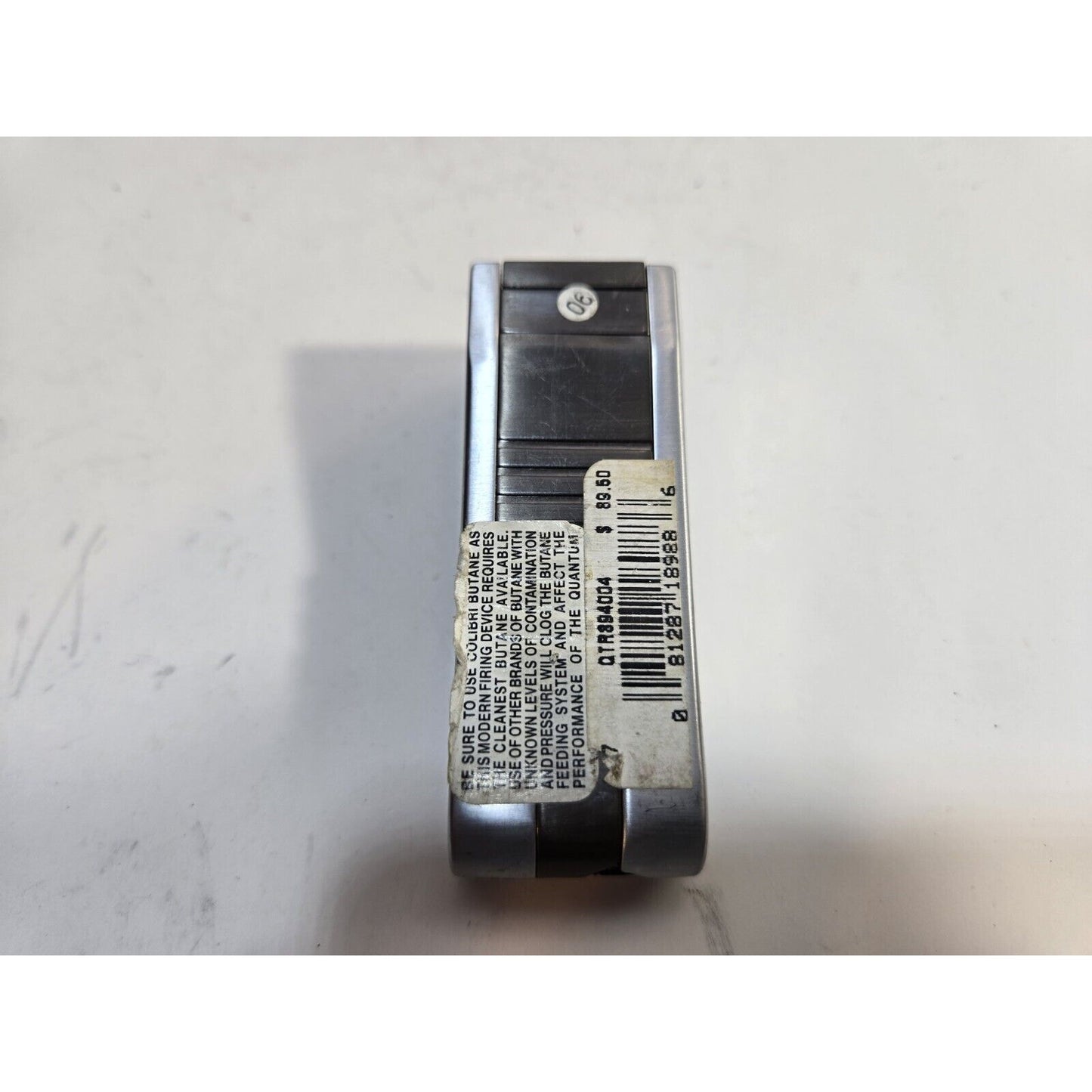 WORKING COLIBRI Dual Flame TORCH Silver, Gray Tone LIGHTER 6918-20/36