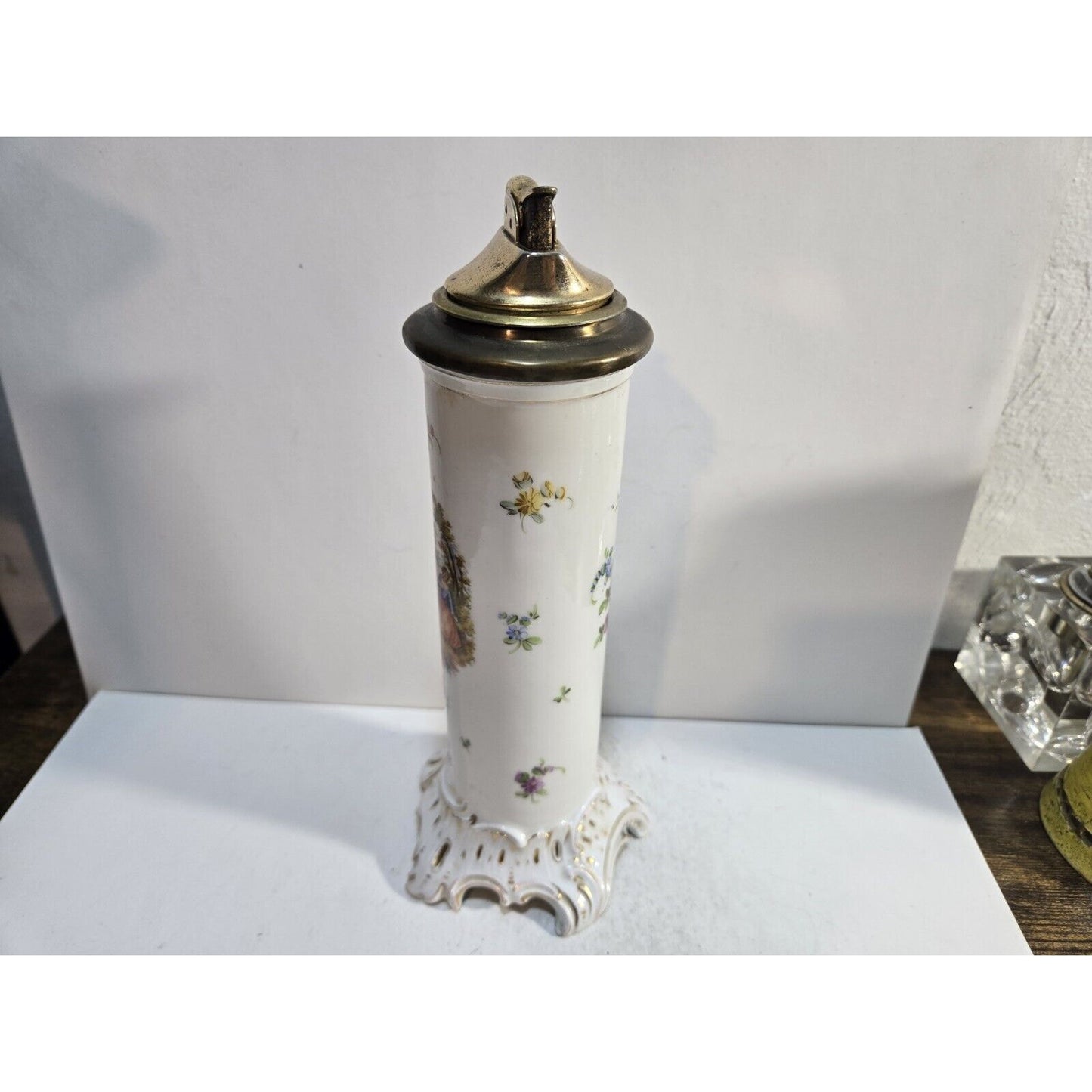 Vintage Working Evans Carl Thieme 8.5" Table Lighter 7470/40