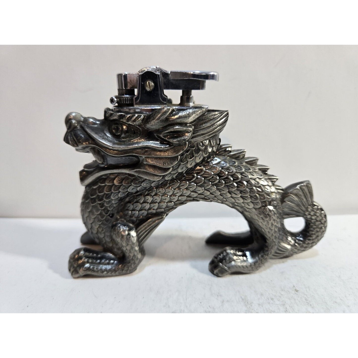 Vintage Working Dragon Table Lighter Comoys Of London Japan 7318/40
