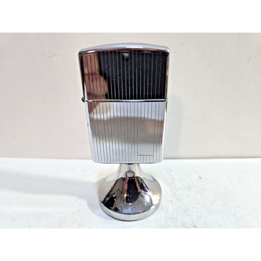Vintage Working 1991 Zippo Chrome Handilite Table Lighter 7281/13