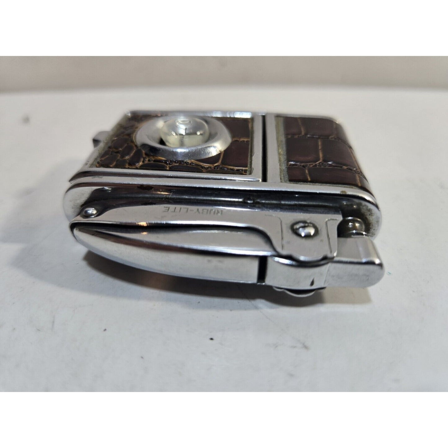 Working Vintage Ruby Lite Mini Camera Lighter Flashlight 7554/34