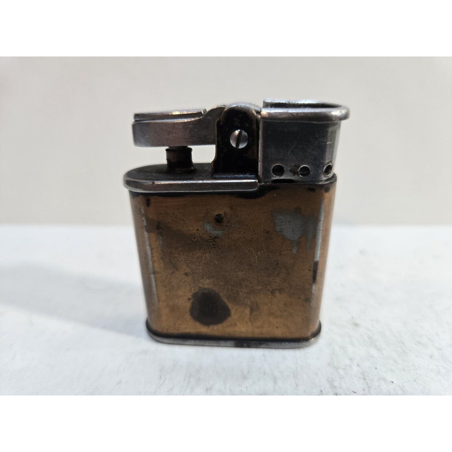 Work WWII VINTAGE BLACK RONSON WHIRLWIND MILITARY LIGHTER, WARTIME 6079 7305/26