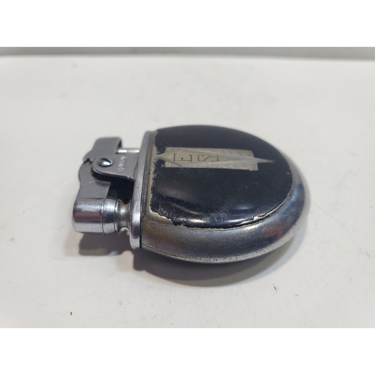 Vintage Working 1930's Ronson Rondette Enamel & Silver Tone Lighter 6439/26