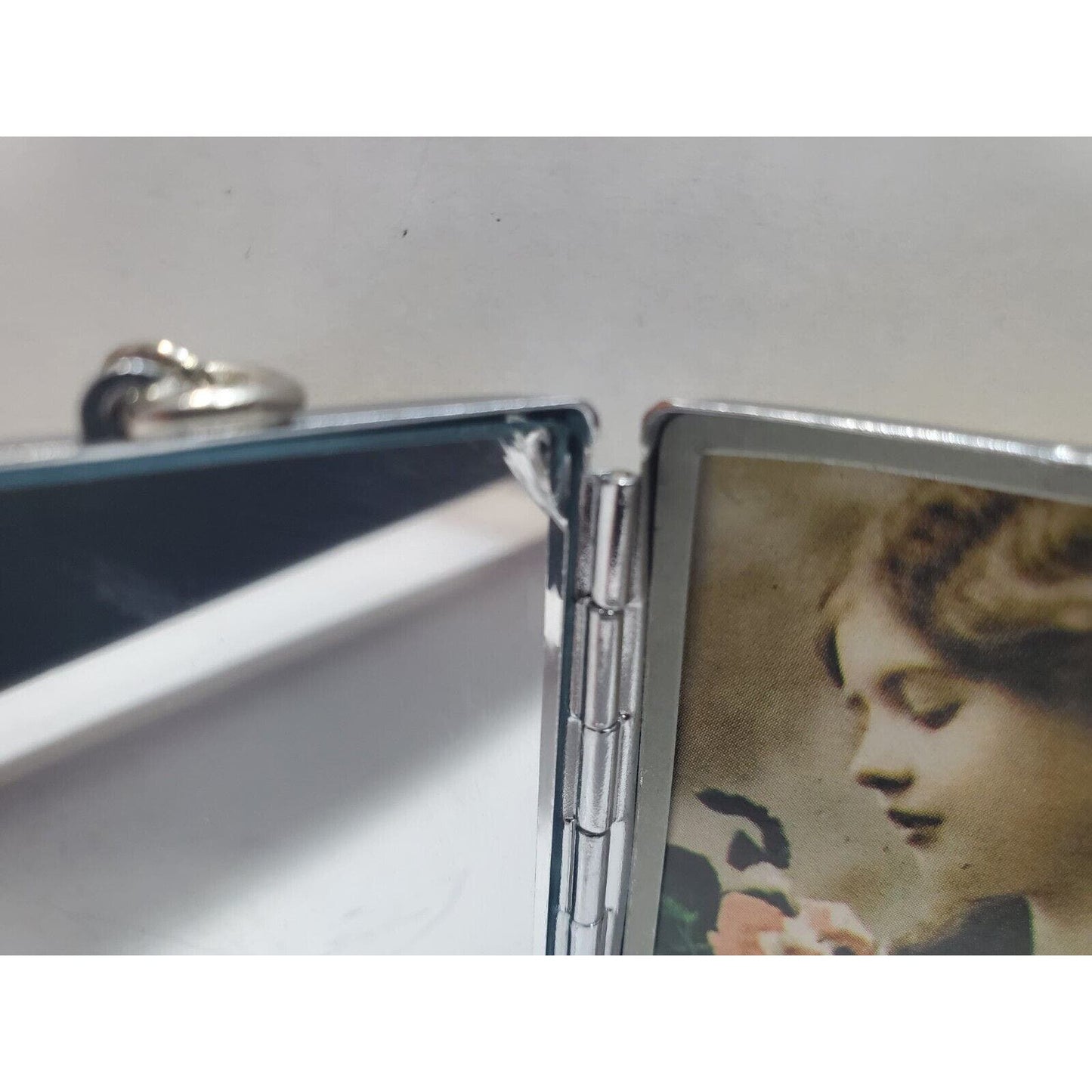 Vintage Pinup Girl Photo, Mirror Case Risque 2 x 1 1/2" 6552/3