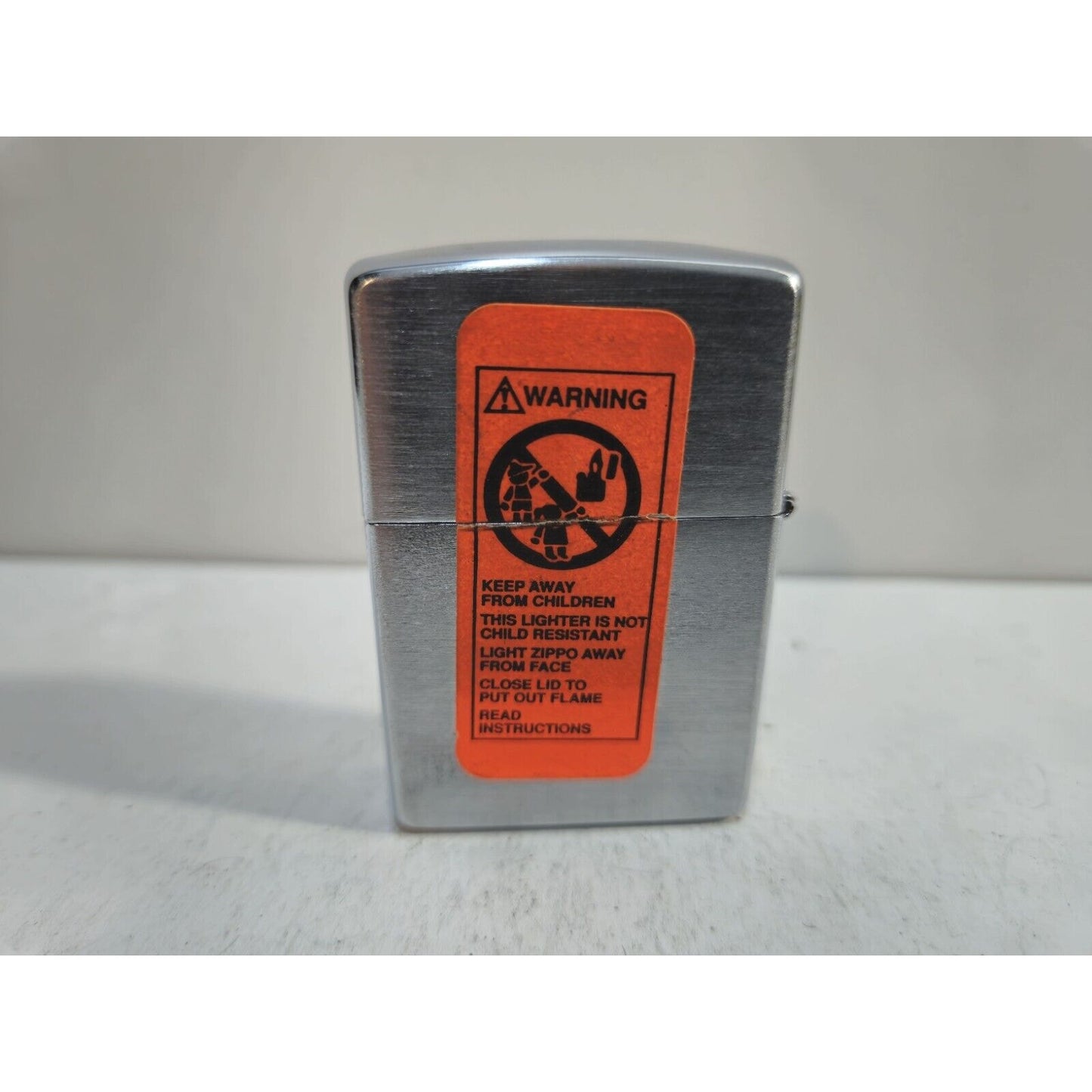 NOS Zippo Lighter Three Stooges Silly Men Brushed Chrome Sticker 7187/33