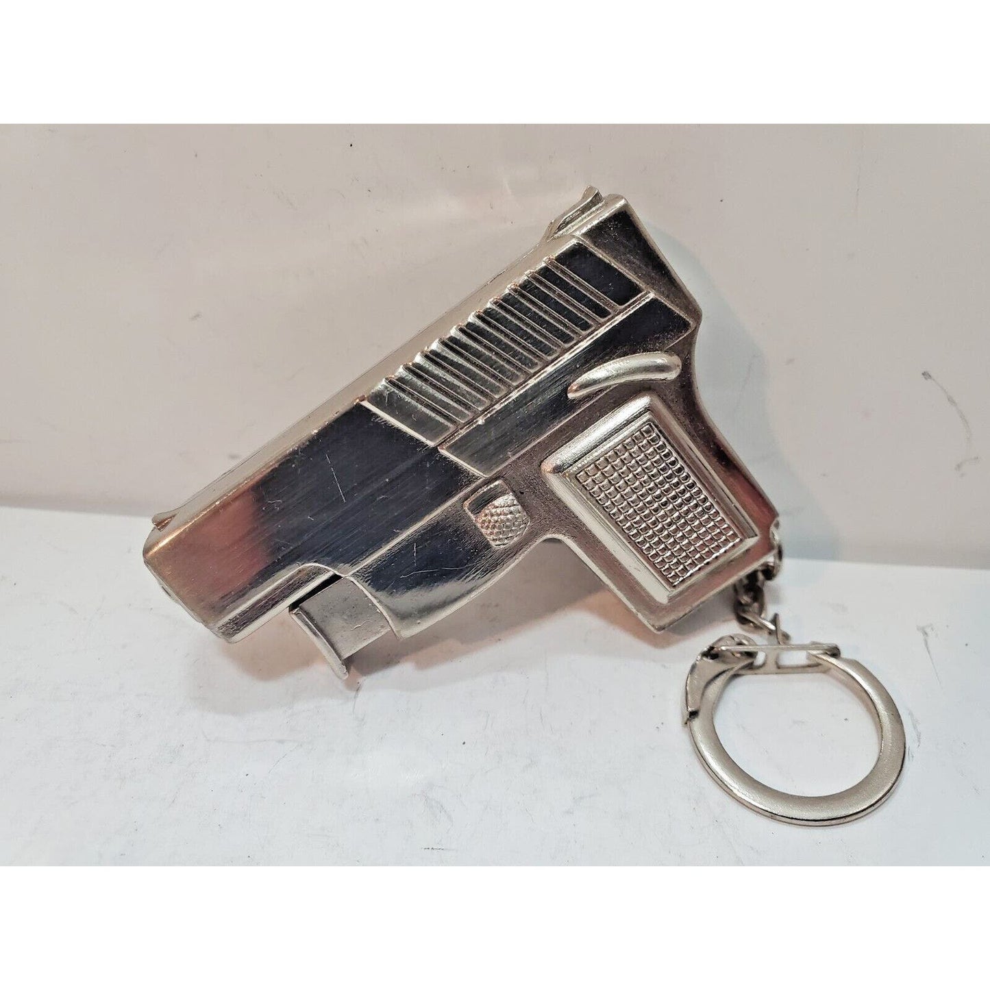 Vintage Working BUTANE Lighter 2 1/2" Keychain Fob 6266/28
