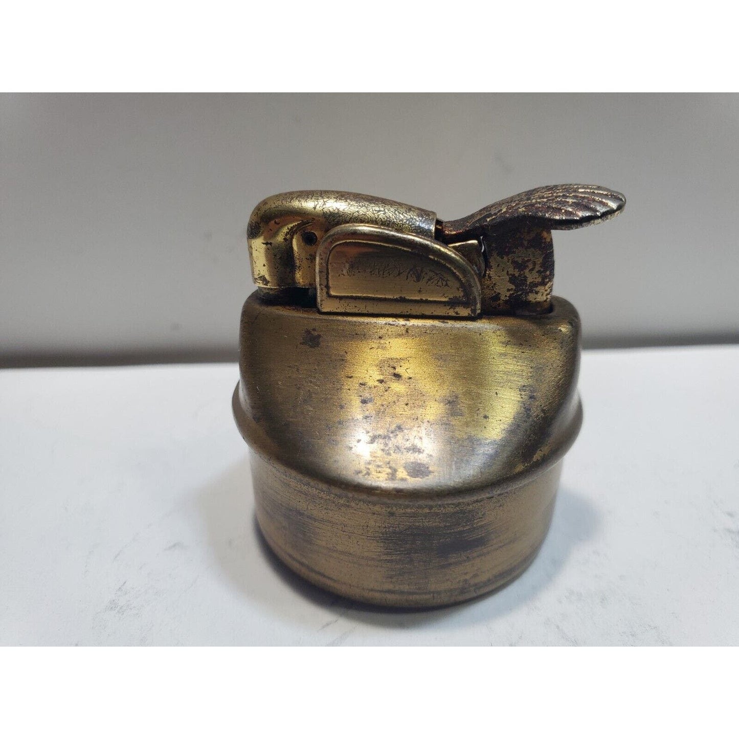 Vintage Working EVANS Brass Table Lighter INSERT Fits 1 1/2" Round Base 6681/22