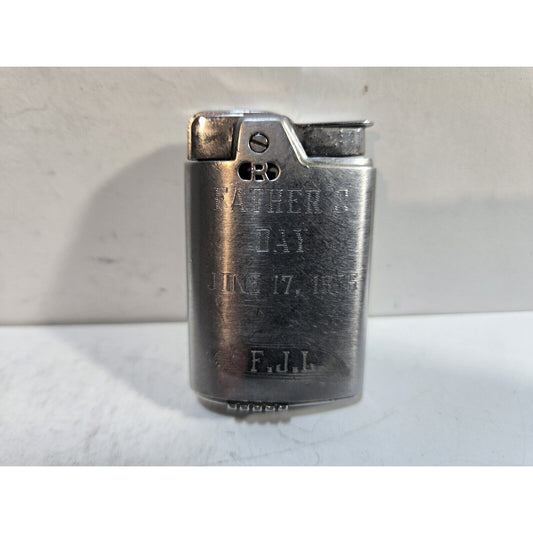 Vintage Working Ronson Capri 1956 Lighter Silver 1640/26