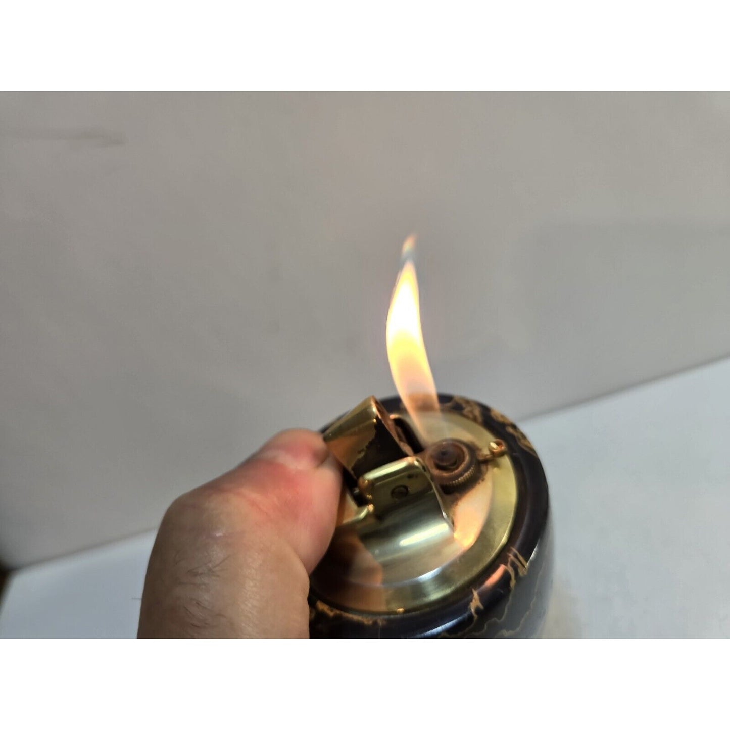 Working Vintage Ronson Marble Table Top Varaflame Valiant 6806/13