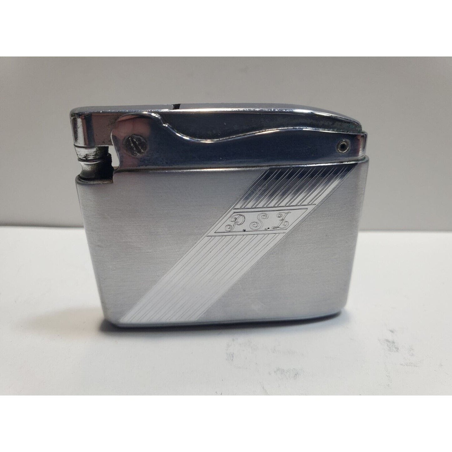 Vintage Working Ronson ADONIS Silver Tone Lighter 6672/26